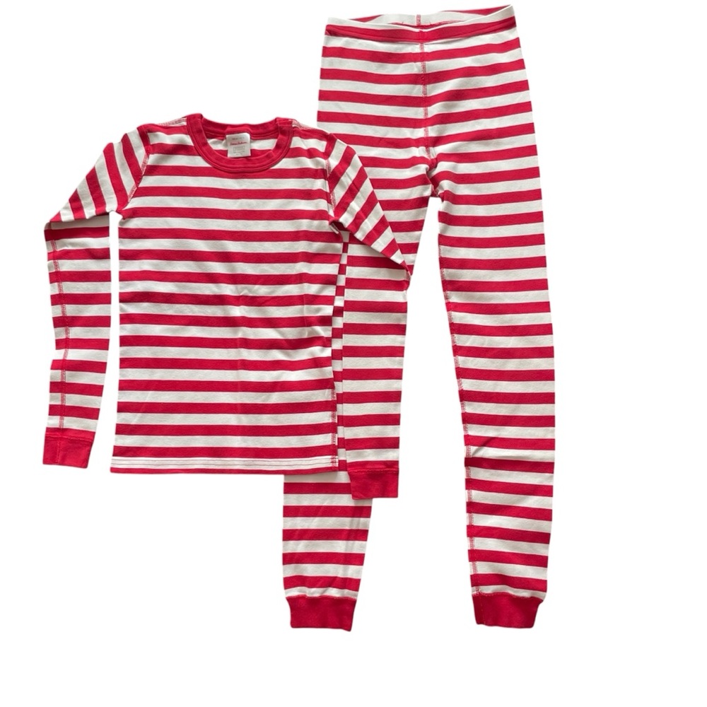 Hanna Andersson Red and White Striped Pajama Set